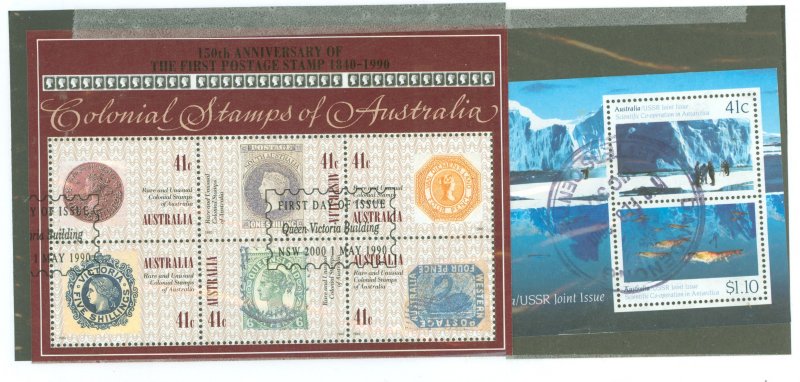 Australia  #1180/1183a Used Souvenir Sheet
