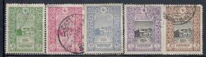 Turkey #345-349 ( U)  CV $4.75