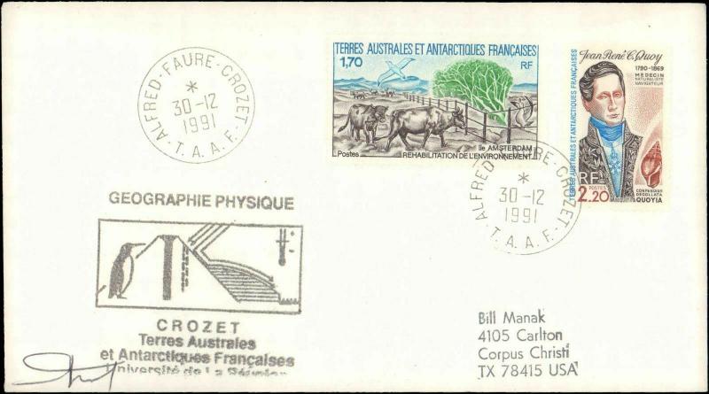 French Southern & Antarctic Territory #206, Antarctic Cachet and/or Cancel