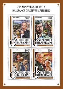 2016 Centrafrique - Steven Spielberg. Y&T: 4785-4788; Michel: 6680-6683