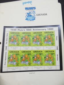 EDW1949SELL : GRENADA Beautiful collection of VF MNH Disney sets, S/s & Shtlts