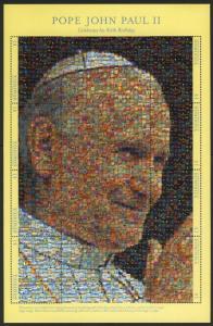 Dominica 2225 MNH Pope John Paul II, Photomosaic