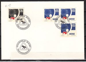 Sweden, Scott cat. 896-898. Road Safety issue. First day cover. ^