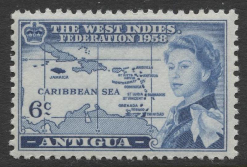 Antigua - Scott 123 - General Issue -1958 - MNH - Single 6c Stamp