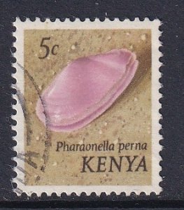 Kenya     #36  used    1971  sea shells  5c