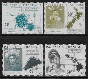 FRENCH POLYNESIA SC# 534-37  FVF/MNH 1990
