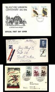 Three covers with Birds on stamps-#9