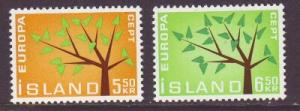 Iceland Sc 348-9 1962 Europa stamp set mint NH