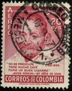 COLOMBIA #C288, USED AIRMAIL - 1956 - COLOMBIA119