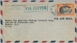 81743 - USA: Philippines  - POSTAL HISTORY -  COVER to USA - Via CLIPPER 1940