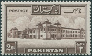 Pakistan 1948 2r chocolate Perf 14 SG39 unused