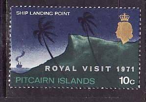 Pitcairn Is.-Sc#118- id9- unused hinged set-Royal Visit-1971-