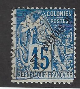 St. Pierre & Miquelon SC#28 Used F-VF nibbed corner...Fill empty Spots!