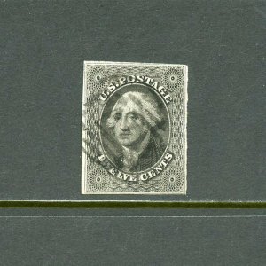 UNITED  STATES SCOTt#17  12c WASHINGTON   F/VF USED--SCOTT $ 275.00