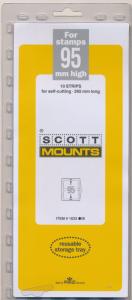 Prinz Scott Stamp Mount 95 / 265 Strip BLACK (Pack of 10)