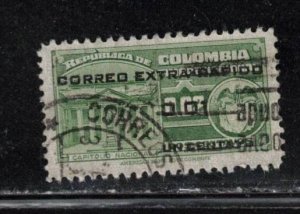 COLOMBIA Scott # C233 Used - With Overprint & Surcharge