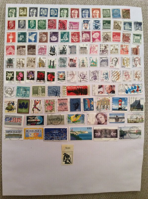 German 100+ stamps - Lot X