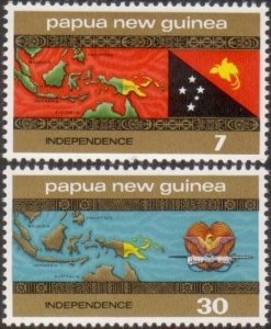 Papua New Guinea 1975 SG294-295 Independence set MNH