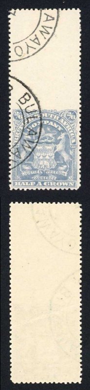 Rhodesia SG85 2/6 Imperf at top