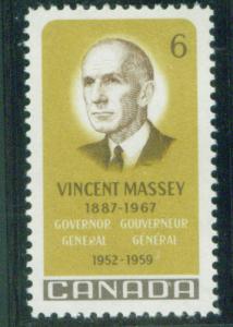 CANADA Scott 491 MNH**1967 Massey stamp