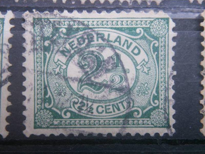NETHERLANDS, 1898, used 2 1/2c, Numeral, Scott 60