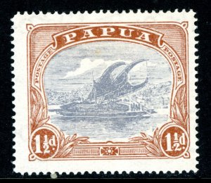 Papua 1925 New Guinea 1½p Yellow Brown & Gray  Mint G897 ⭐⭐⭐⭐⭐⭐