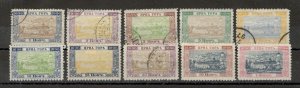 MONTENEGRO - USED/MH LOT OF 10 STAMPS - MONASTERY - 1896/1897. (82)