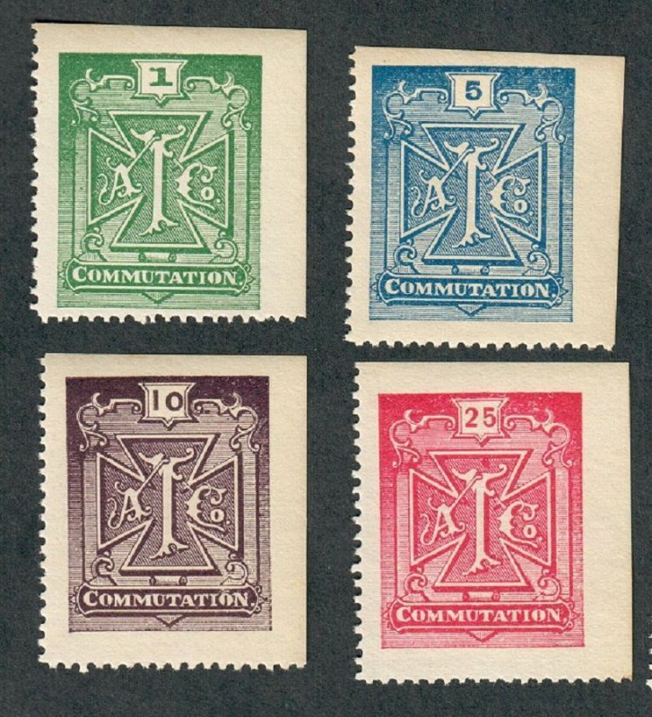 2T1 - 2T4 Atlantic Telegraph Company MNH set of 4 Remainder singles
