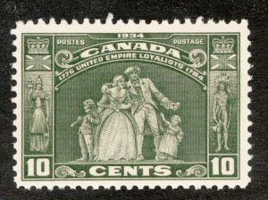 1934 Canada Sc #209 - 10¢ - Loyalists Statue - MNH est $60