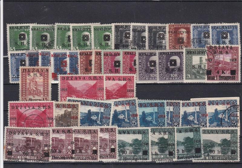 Yugoslavia 1918 Bosnia + Herzegovina Stamps Ref 31193