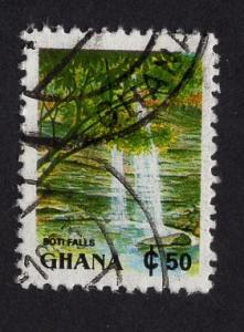 Ghana   #1357A  1991  used   50c  Boti falls