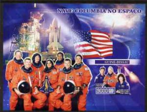 Guinea - Bissau 2007 Space Shuttle Columbia imperf s/shee...