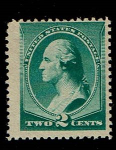 Scott #213 F/VF-OG-NH. With 2010 Weiss certificate. SCV - $120.00