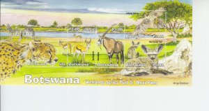 2019 Botswana Nxal Pans Wetlands Life MS5 (Scott 1077a) MNH