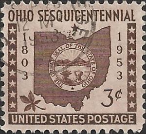 # 1018 USED OHIO STATEHOOD 150TH ANNIV