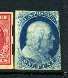 Scott #8A Franklin TY IIIa Pos 76R4 Used w/PSE Cert!!!