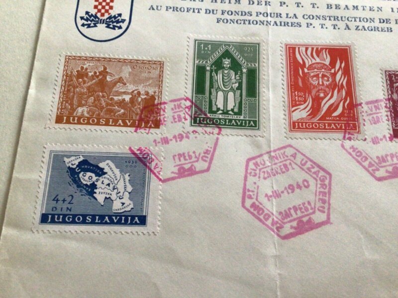 Yugoslavia 1940 stamps cover A11287