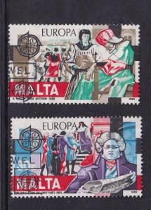 Malta   #614-615    used  1982  Europa