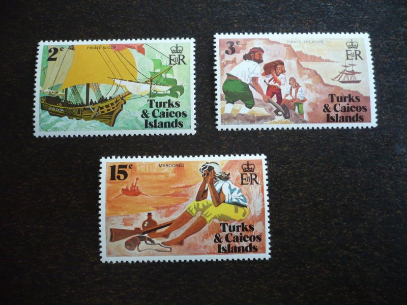 Stamps-Turks & Caicos- Scott# 236-238 - Mint Never Hinged Part Set of 3 Stamps