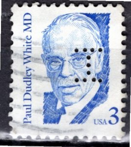 USA; 1986: Sc. # 2170:  Used Single Stamp W/Perfins