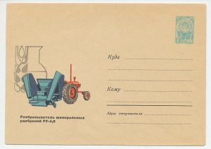 Postal stationery Soviet Union 1965 Tractor