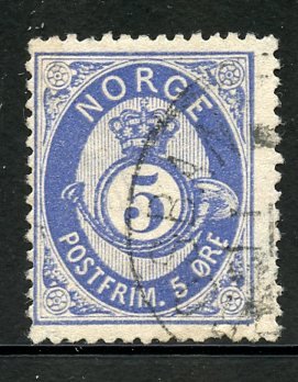 Norway # 24, Used. CV $ 18.00