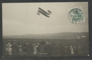 Lot of 3 Real Photos of German Airplanes, Early lot, 1 used, air show 1910  