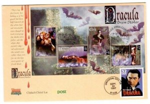 USA # 3169 Dracula & Ireland 1997 Dracula combo S/S FDC by Hideaki Nakano