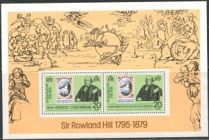 NEW HEBRIDES (BR) Sc#266a 1979 Rowland Hill Souvenir Sheet OG Mint NH