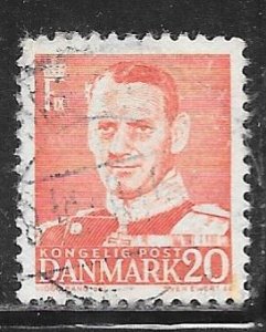 Denmark 307: 20o Frederik IX, used, F-VF