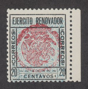 Mexico, Sinaloa, Sc 2 var. MNH. 1929 20c Coat of Arms with INVERTED CENTER, Cert