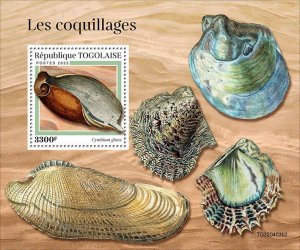 TOGO - 2022 - Shells  - Perf Souv Sheet #2 - Mint Never Hinged