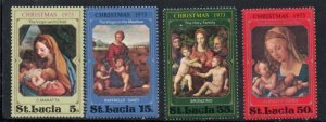 St Lucia Sc 345-348 1971 Christmas stamp set mint NH