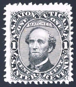 Scott #RO73c - 1c Black - Pink Paper - Jas. Eaton